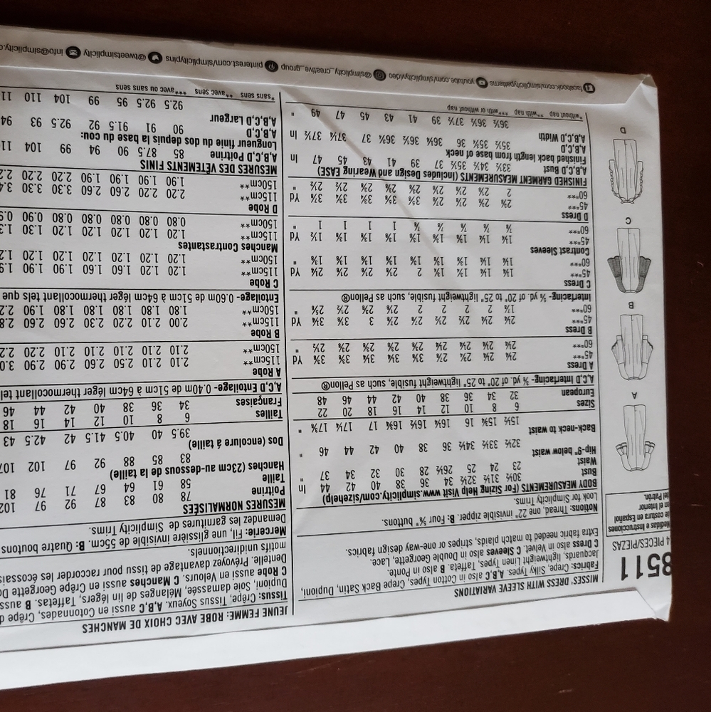 Simplicity pattern, 8511 - Picture 3 of 3